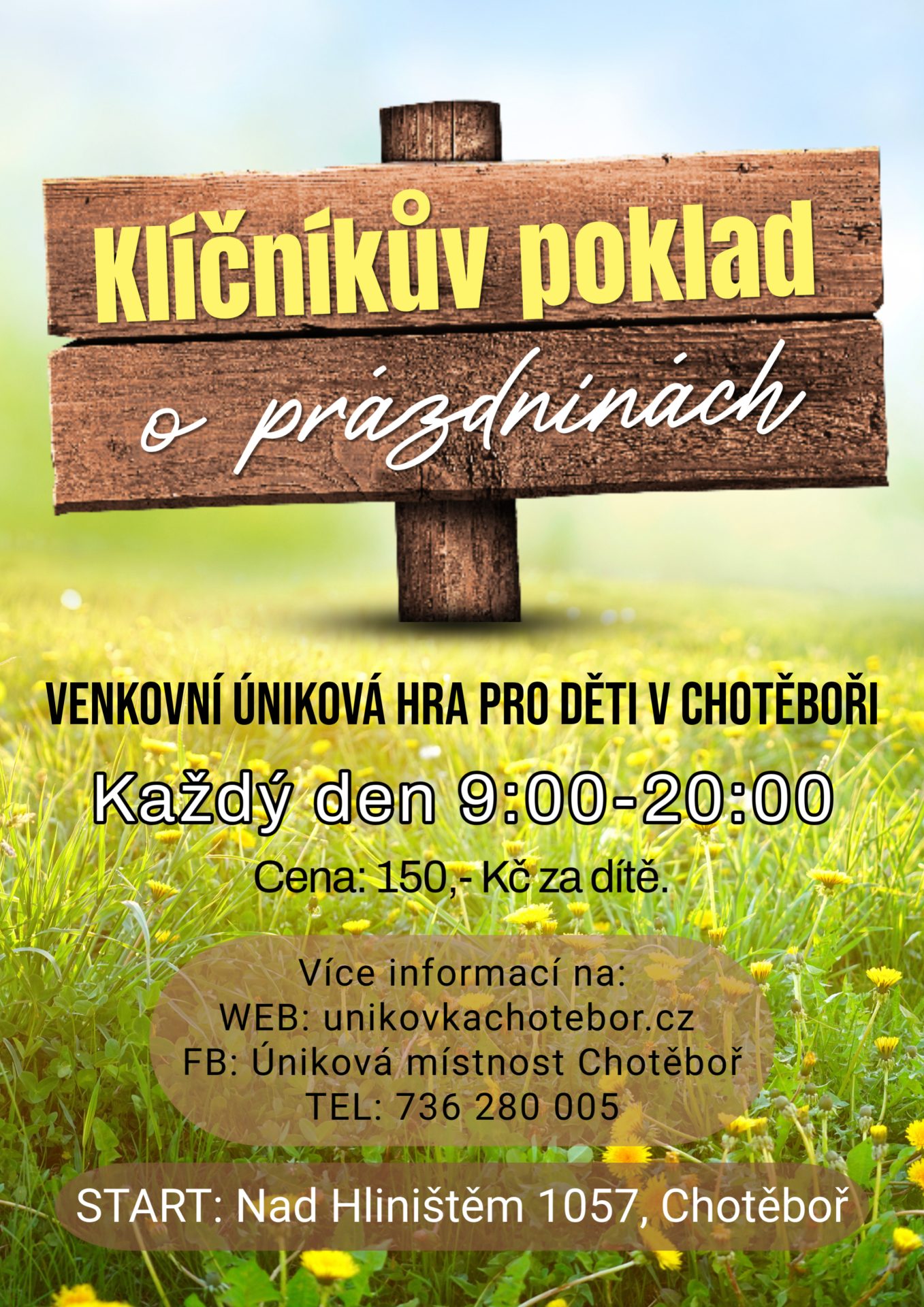 Klíčníkův poklad o letních prázdninách